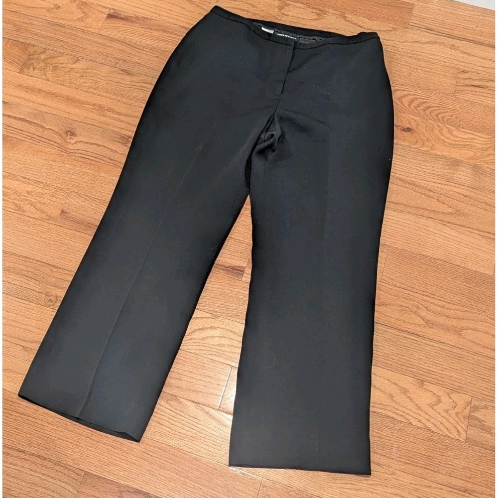 Quiet Luxury Career Wide Leg Black Dress Pants Jones New York‎ Petite 14P